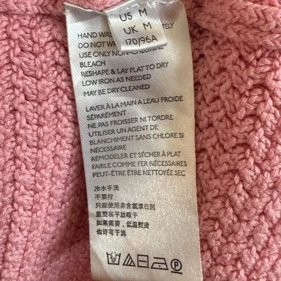 FP Beach Playing Hard To Get Cropped Pink Sweater Top, Size M - Picture 7 of 7